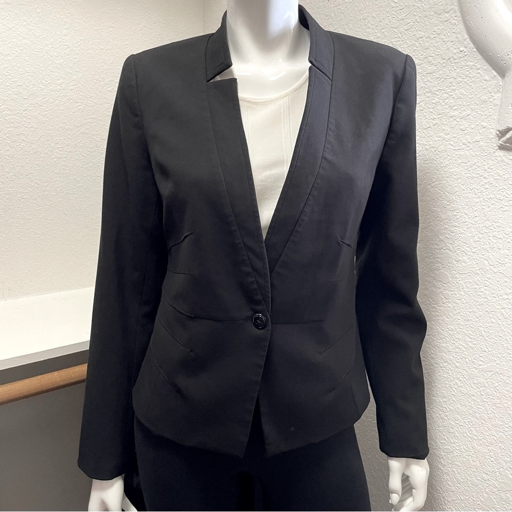 Whbm Seasonless Dart-Panel Single Button Stretch … - image 4